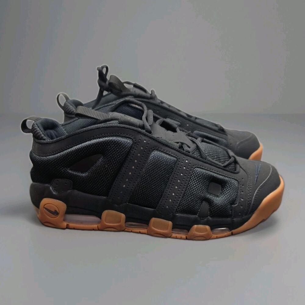Size 10 - Nike Air More Uptempo Low Black Gum